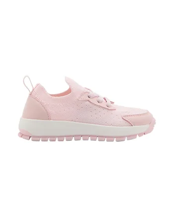 Pantofi sport cu model superior din material textil, Roz