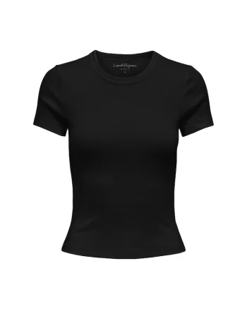 Tricou slim-fit cu decolteu rotund, Negru