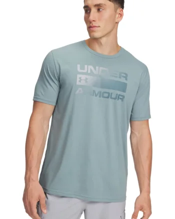 Tricou Team Issue Wordmark, Gri deschis/Albastru prafuit