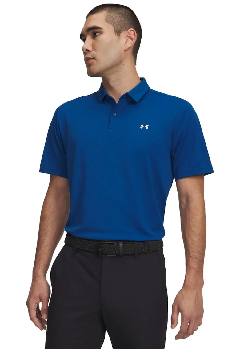 Tricou polo cu logo si protectie UPF, Albastru royal