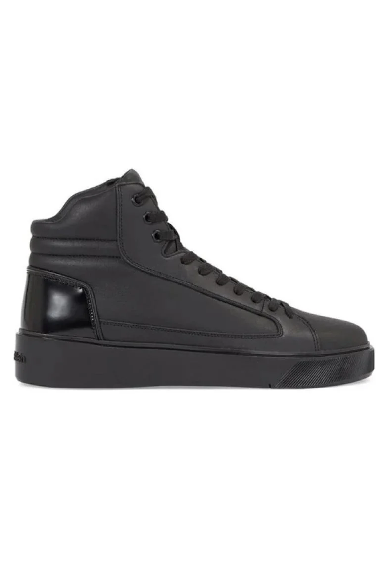 Pantofi sport  pentru Barbati, high top lace up inv stitch, HM0HM01164-0GJ, 41 EU, Negru
