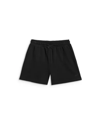 Pantaloni de trening pentru fete,  negri, croiala oversize, bumbac