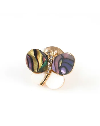 Brosa martisor fluture abstract cu aripi multicolore