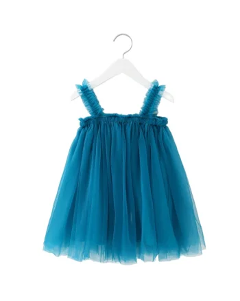 Rochie fete,  Tul, Albastru, Turcoaz