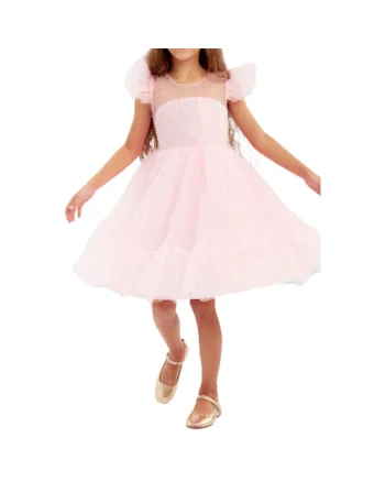 Rochie de fetite,  Ornella, Tul, Roz, Roz