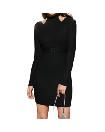 Rochie elegantă pentru fete Leticia – Design modern, confort și rafinament pentru ocazii speciale, Negru