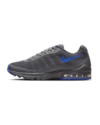 Pantofi sport Air Max Invigor cu insertii de plasa, Alb/Negru/Gri antracit