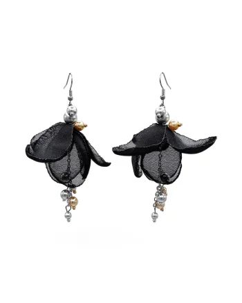 Cercei lungi Fairy, Negru