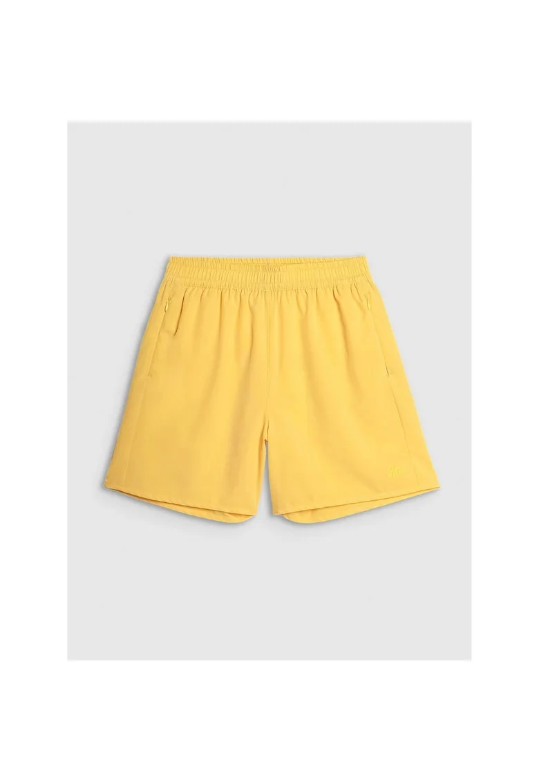 Pantaloni scurti de plaja,  galben, elastan, uscare rapida
