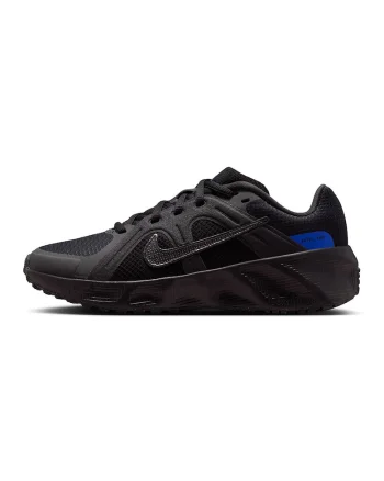 Pantofi sport Metro Tek din plasa cu garnituri din material sintetic, Negru/Albastru royal