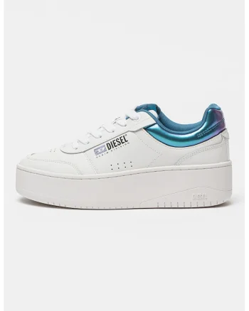 Tenisi high-top Leroji, Alb/Albastru