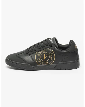 Pantofi sport de piele si piele ecologica, Negru