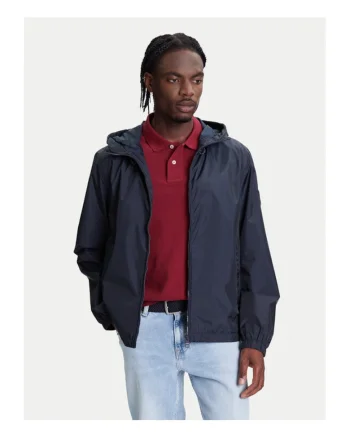 Geaca de tranzitie barbati,  bleumarin, 100% poliester reciclat,