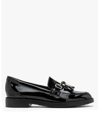 Pantofi loafer cu canafi Rosalia, Negru
