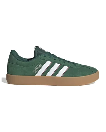 Pantofi sport din piele intoarsa VL Court 3.0, Alb/Verde feriga