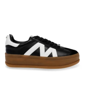 Pantofi sport cu sireturi, Alb/Negru