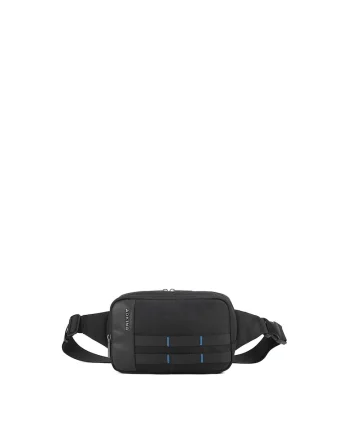 Borseta unisex cu buzunare multiple, Negru