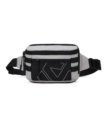 Borseta unisex cu imprimeu logo, Gri