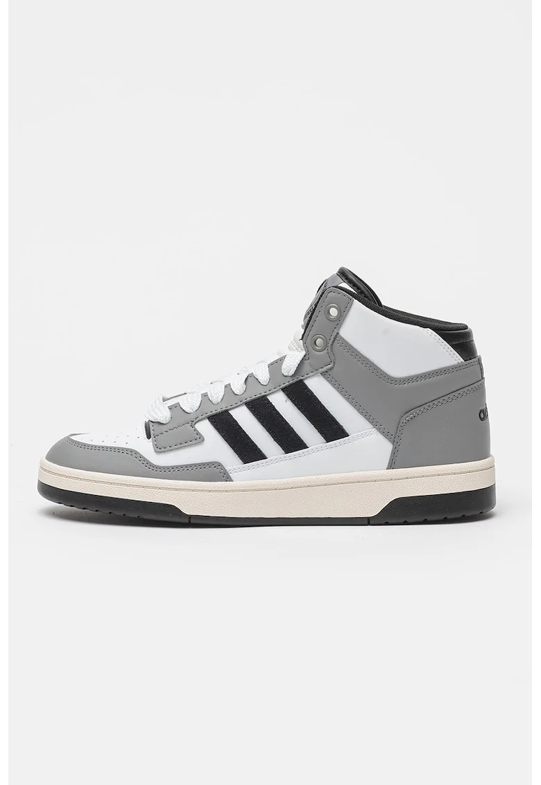 Pantofi mid-high pentru baschet Rapid Court, Alb/Negru/Gri