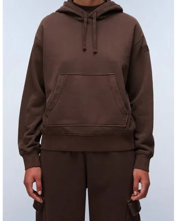Hanorac relaxed fit cu buzunar kangaroo, Maro