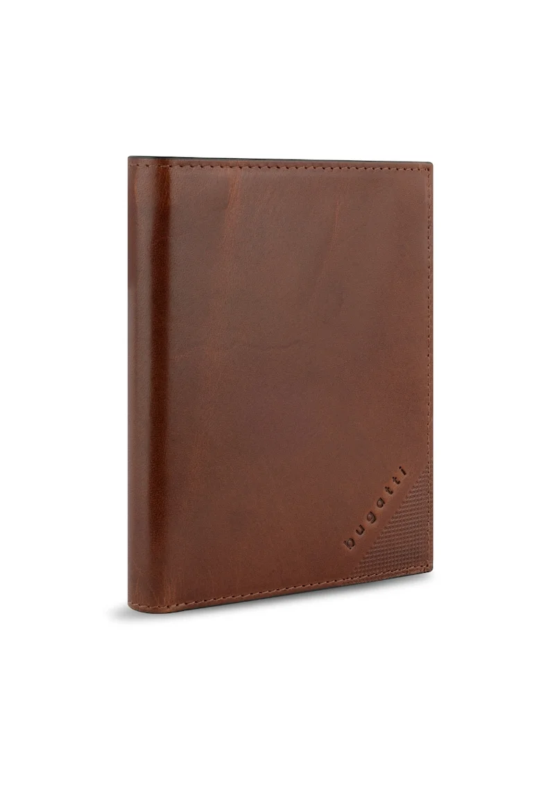 Portofel vertical barbati,  seria Nobile, 491255, Maro cognac
