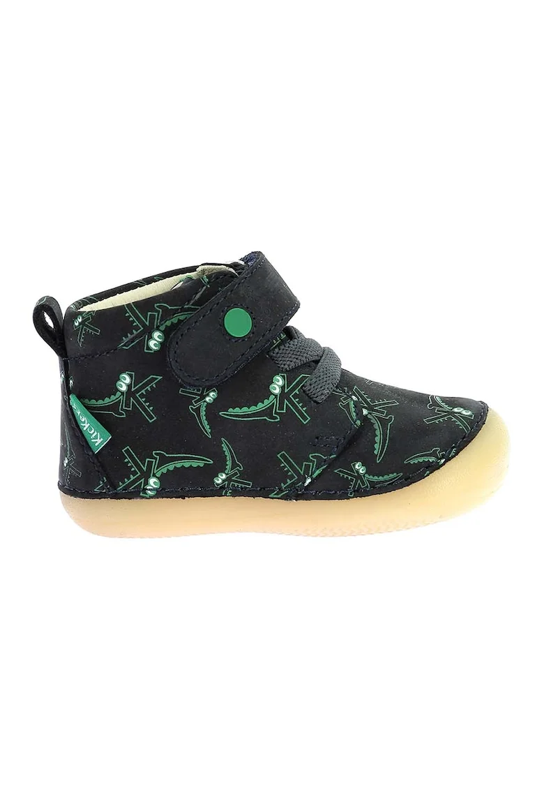 Ghete cu velcro, Verde padure/Maro nisip/Verde aquamarin