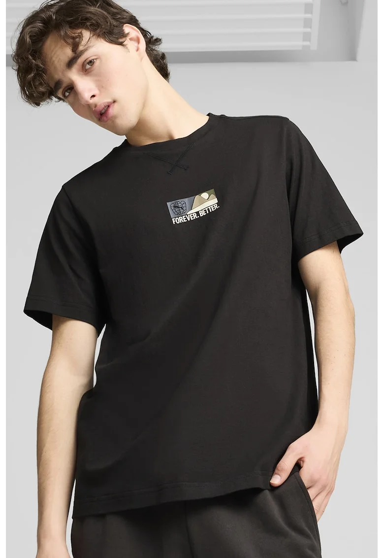 Tricou din bumbac cu logo Better Sportswear, Negru stins