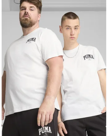 Tricou din bumbac cu logo pe piept Squad, Negru stins/Alb optic