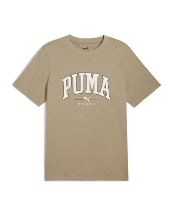 Tricou de bumbac cu imprimeu logo Squad, Maro nisip