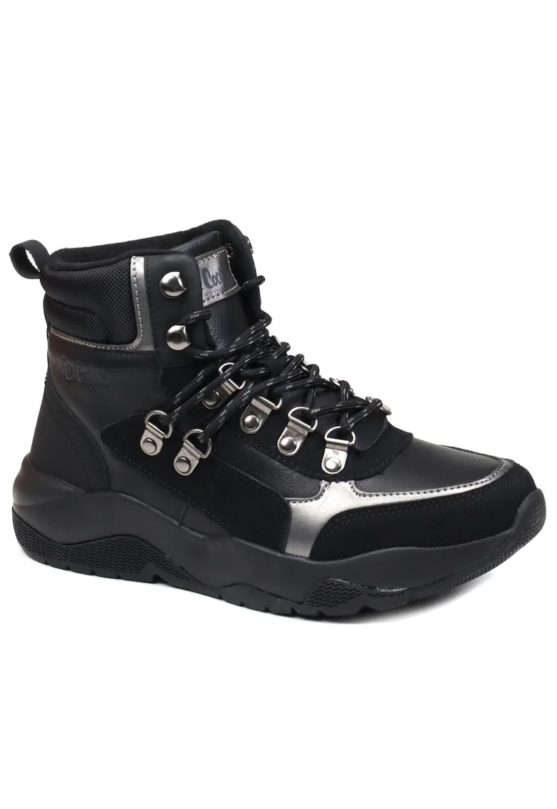 Ghete dama piele naturala LCJ24 03 3048LA, Negru