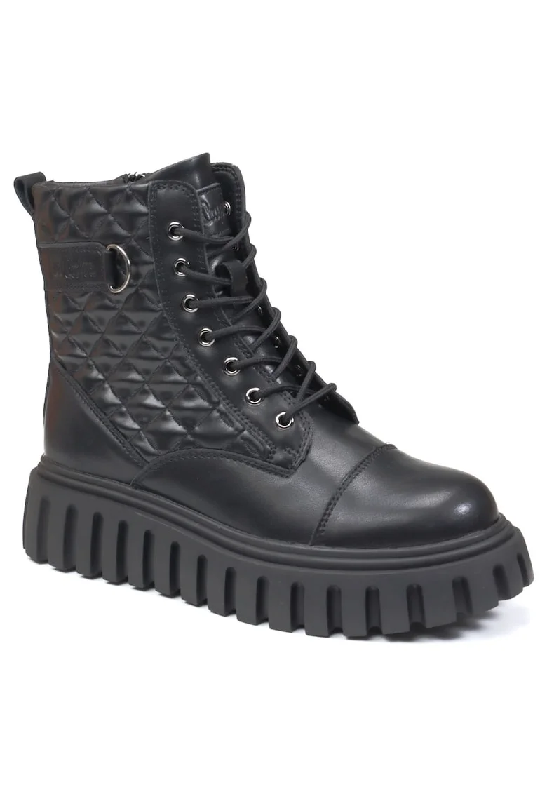 Ghete dama piele naturala LCJ 24 01 2976LA, Negru