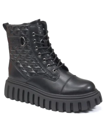 Ghete dama piele naturala LCJ 24 01 2976LA, Negru