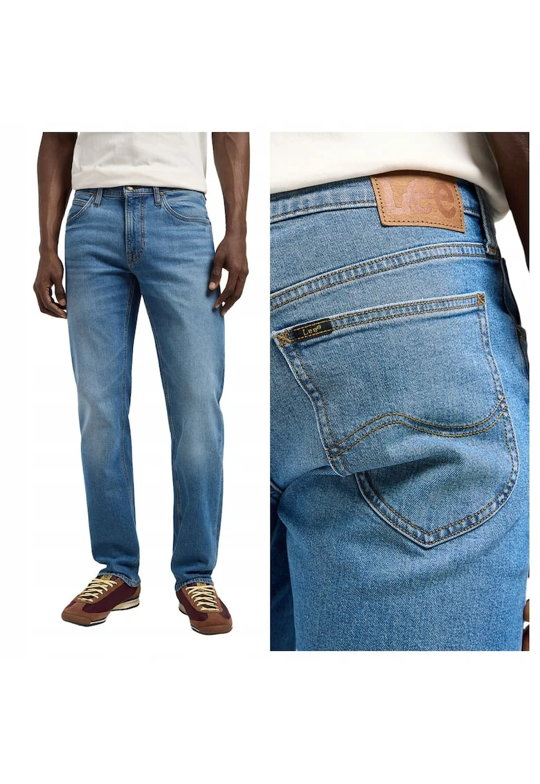 Spodnie Męskie  Daren Zip Fly Proste Regular Jeansy Denim Savant