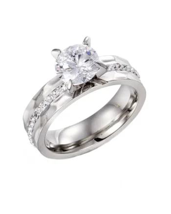 Inel elegant inox 5846