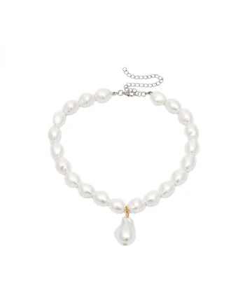 Colier perle 5351,  Alb