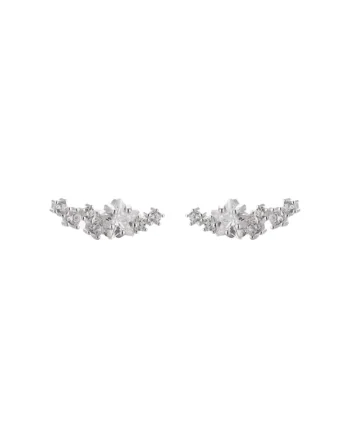 Cercei Eleganti cu Cristal, din Argint 925,  6099