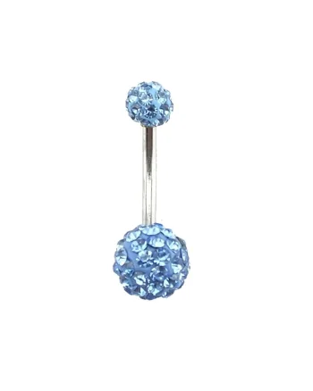 Piercing inox,  mm, Albastru