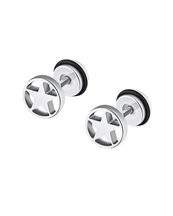 Cercei 4070 inox, Argintiu