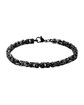 Bratara 5384A Titan,  Negru, 4mm