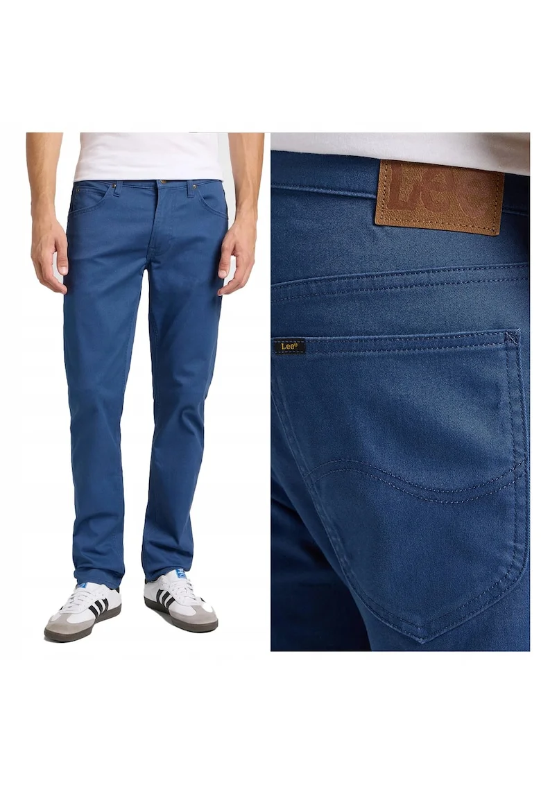 Blugi Barbati,  Daren Zip Fly, Straight Fit, Talie Joasa, Fermoar, Lungi, 5 Buzunare, Bumbac, W36-L30 US, Albastru