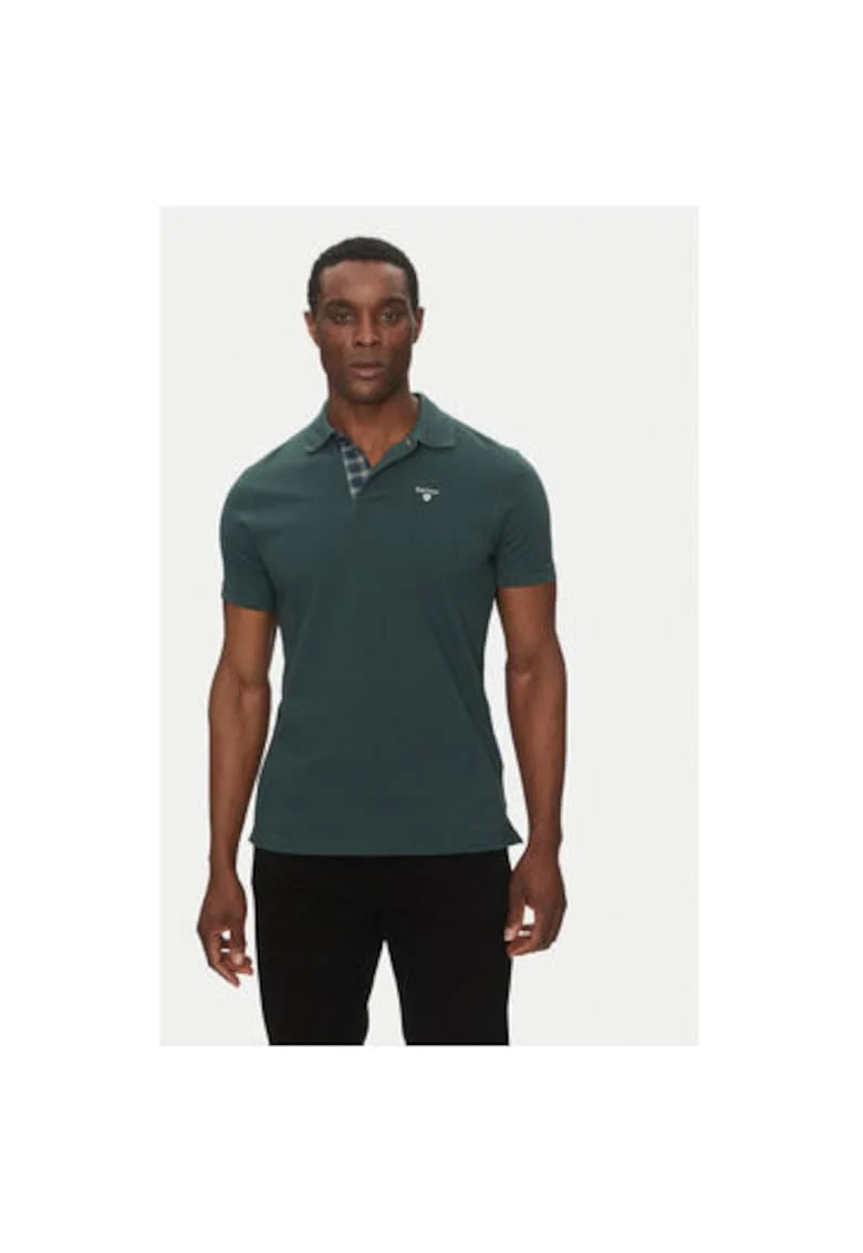 Tricou polo barbati  MML0012GN89, Bumbac, Verde, Verde