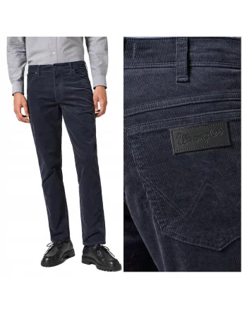 Blugi Barbati,  Texas Slim, Straight Fit, Talie Medie, Fermoar, Lungi, 5 Buzunare, Bumbac, Albastru, Albastru