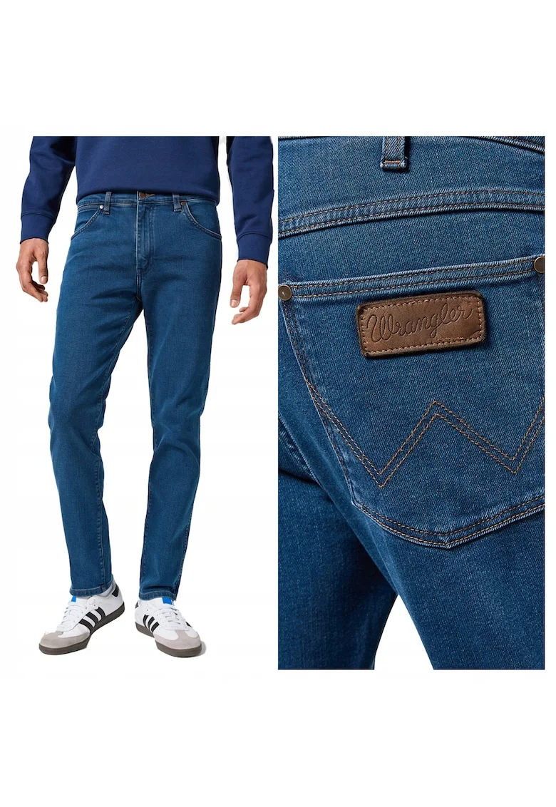 Blugi Slim Fit Talie Medie, Albastru