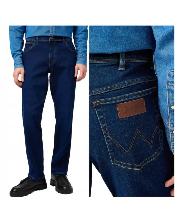 Blugi Barbati,  Texas, Straight Fit, Talie Medie, Fermoar, Lungi, 5 Buzunare, Bumbac, W30-L34 US, Albastru