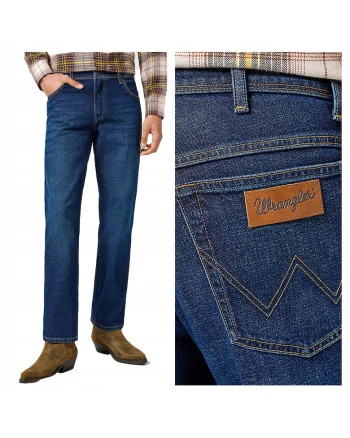 Blugi Barbati,  Texas, Straight Fit, Talie Medie, Fermoar, Lungi, 5 Buzunare, Bumbac, W32-L34 US, Albastru