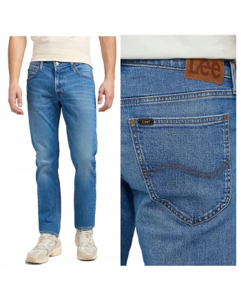 Blugi Barbati,  Daren Zip Fly, Straight Fit, Talie Medie, Fermoar, Lungi, 5 Buzunare, Bumbac, W38-L30 US, Albastru