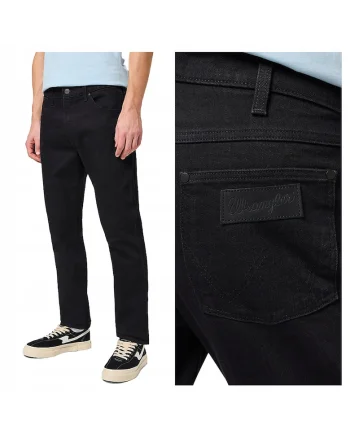 Blugi Barbati,  Larston, Slim Fit, #ARG!, Fermoar, Lungi, 5 Buzunare, Bumbac, W31-L34 US, Negru