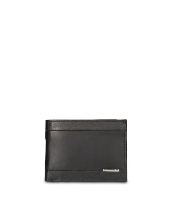 Portofel pliabil de piele Ereton Prime, Negru