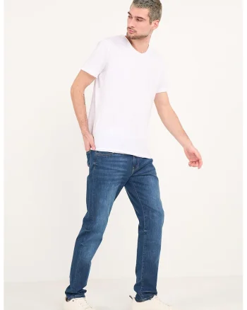 Blugi slim fit cu talie medie, Albastru