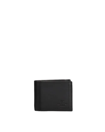 Portofel din piele Novaris Elite, Negru